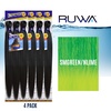 image:imageSensationnel Ruwa Prestretched Braiding Hair3X 48 Inch3 pack 1 JETBLACKSMGREENNLIME