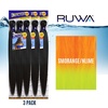 image:imageSensationnel Ruwa Prestretched Braiding Hair3X 48 Inch3 pack 1 JETBLACKSMORANGENLIME
