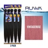 image:imageSensationnel Ruwa Prestretched Braiding Hair3X 48 Inch3 pack 1 JETBLACKVINTAGEROSE