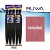 image:imageSensationnel Ruwa Prestretched Braiding Hair3X 48 Inch3 pack 1 JETBLACKVINTAGEROSE