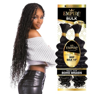 image:imageSensationnel Empire Bulk BraidingDeep1 pack 14 inch 1 JETBLACK1 JETBLACK