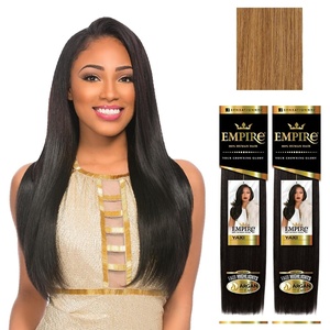 image:imageSensationnel Empire Yaki Human Hair2 Pack 18 inch 1B OFFBLACK27 HONEYBLONDE