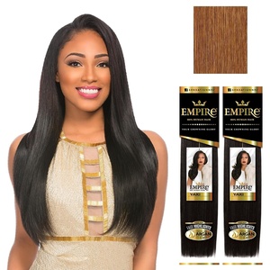 image:imageSensationnel Empire Yaki Human Hair2 Pack 18 inch 1B OFFBLACK30 LIGHTAUBURN