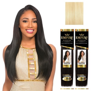 image:imageSensationnel Empire Yaki Human Hair2 Pack 18 inch 1B OFFBLACK613 BLONDE
