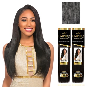 image:imageSensationnel Empire Yaki Human Hair2 Pack 18 inch 1B OFFBLACKM44