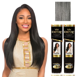 image:imageSensationnel Empire Yaki Human Hair2 Pack 18 inch 1B OFFBLACKM51