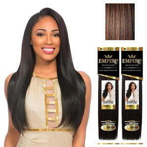 image:imageSensationnel Empire Yaki Human Hair2 Pack 18 inch 1B OFFBLACKS1B30