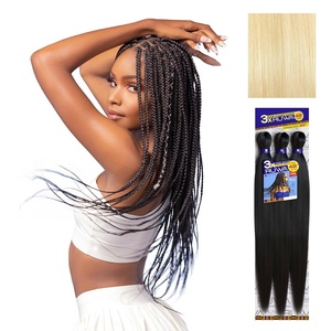 image:imageSensationnel Ruwa Prestretched Braiding Hair3X 48 Inch3 pack 1 JETBLACK613 BLONDE
