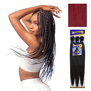 image:imageSensationnel Ruwa Prestretched Braiding Hair3X 48 Inch3 pack 1 JETBLACKBG BURGANDY