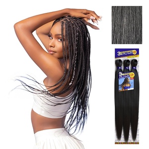 image:imageSensationnel Ruwa Prestretched Braiding Hair3X 48 Inch3 pack 1 JETBLACKM44