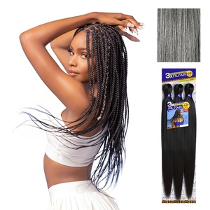 image:imageSensationnel Ruwa Prestretched Braiding Hair3X 48 Inch3 pack 1 JETBLACKM51