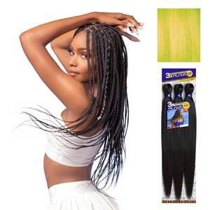image:imageSensationnel Ruwa Prestretched Braiding Hair3X 48 Inch3 pack 1 JETBLACKNLIME