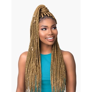 image:imageSensationnel Ruwa Prestretched Braiding Hair3X 48 Inch3 pack 1 JETBLACKOff Black 1B