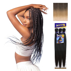 image:imageSensationnel Ruwa Prestretched Braiding Hair3X 48 Inch3 pack 1 JETBLACKSM1B27613