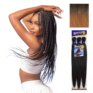 image:imageSensationnel Ruwa Prestretched Braiding Hair3X 48 Inch3 pack 1 JETBLACKSM1B30