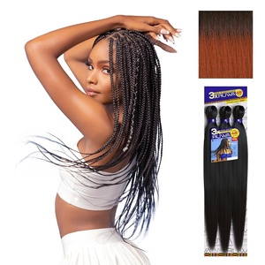 image:imageSensationnel Ruwa Prestretched Braiding Hair3X 48 Inch3 pack 1 JETBLACKSM1B350