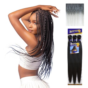 image:imageSensationnel Ruwa Prestretched Braiding Hair3X 48 Inch3 pack 1 JETBLACKSM1B60