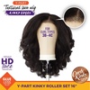 image:imageSensationnel CKCO Kinkyedges WigKinky Roller Set 16 Inch BALAYAGECOPPER1 JETBLACK