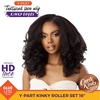 image:imageSensationnel CKCO Kinkyedges WigKinky Roller Set 16 Inch BALAYAGECOPPER1 JETBLACK