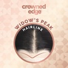 image:imageSensationnel Crowned Edge Widows Peak LacewigWavy 26 Inch 1 JETBLACK1 JETBLACK