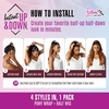 image:imageSensationnel Instant Updown Halfwig PonyIud 27 1 JETBLACK1B OFFBLACK