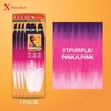 image:imageSensationnel XPression Prestretched Braids3X 58in1pk 1B OFFBLACK3TPURPLEPINKLPINK