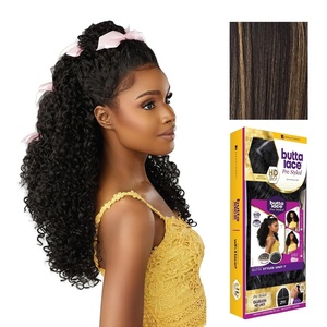 image:imageSensationnel Butta Lace Prestyled WigUnit 7 1 JETBLACKBALAYAGEGOLD