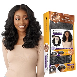 image:imageSensationnel CKCO Kinkyedges WigKinky Body Wave 18 Inch 2 DARKBROWN2 DARKBROWN