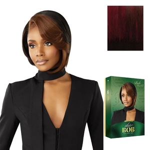image:imageSensationnel Chicbob Lace FrontwigBob Unit 11 1 JETBLACKCOLORFLIPBERRY