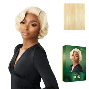 image:imageSensationnel Chicbob Lace FrontwigBob Unit 13 1 JETBLACK613 BLONDE