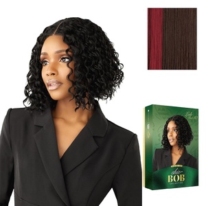 image:imageSensationnel Chicbob Lace FrontwigLob Unit 10 1 JETBLACKHALOBLOCKSANGRIA