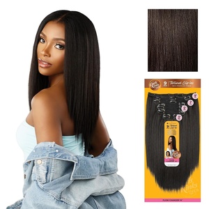 image:imageSensationnel Curls Kinksandco Clip inFlow Changer14 inch 1 JETBLACK2 DARKBROWN