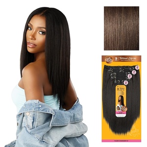 image:imageSensationnel Curls Kinksandco Clip inFlow Changer14 inch 1 JETBLACK4 MEDBROWN