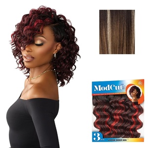 image:imageSensationnel Curls Kinksandco ModCut 3pcs BundlesLoose Deep 10S1 JETBLACKBALAYAGEMOCHA