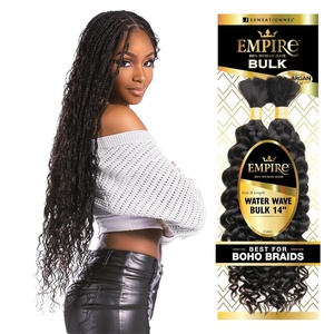 image:imageSensationnel Empire Bulk BraidingWater Wave14 inch 1 JETBLACKS430