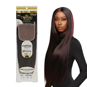 image:imageSensationnel Empire Bundle 4x4 ClosureStraight10 inch NATURALBLACKNATURALBLACK