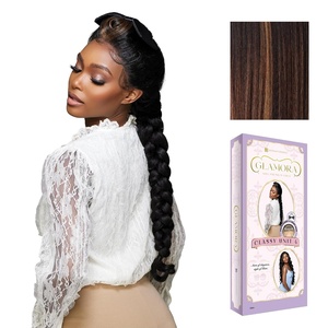 image:imageSensationnel Glamora Lace Front WigClassy Unit 4 1 JETBLACKBALAYAGECHOCOLATE