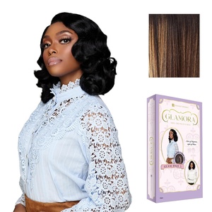 image:imageSensationnel Glamora Lace Front WigGlam Unit 3 1 JETBLACKBALAYAGESUNKISSED