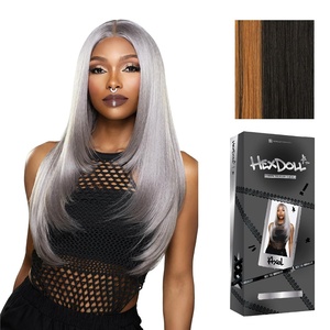 image:imageSensationnel Hexdoll 13x4 LaceWigAxel 1 JETBLACKHALOBLOCKALMOND