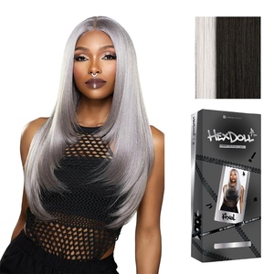 image:imageSensationnel Hexdoll 13x4 LaceWigAxel 1 JETBLACKHALOBLOCKPLATINUM