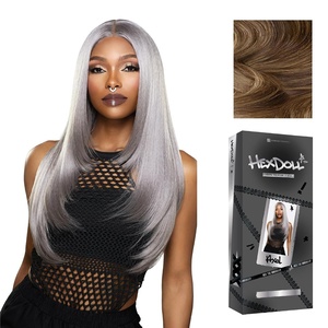image:imageSensationnel Hexdoll 13x4 LaceWigAxel 1 JETBLACKLIGHTASHBROWN