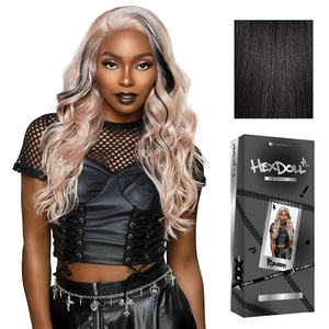 image:imageSensationnel Hexdoll 13x4 LaceWigRaven 1 JETBLACK1B OFFBLACK