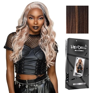 image:imageSensationnel Hexdoll 13x4 LaceWigRaven 1 JETBLACKBALAYAGECHOCOLATE