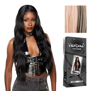 image:imageSensationnel Hexdoll 13x4 LaceWigRoxane 1 JETBLACKBALAYAGECHARCOALROSE