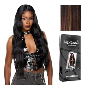 image:imageSensationnel Hexdoll 13x4 LaceWigRoxane 1 JETBLACKBALAYAGECHOCOLATE