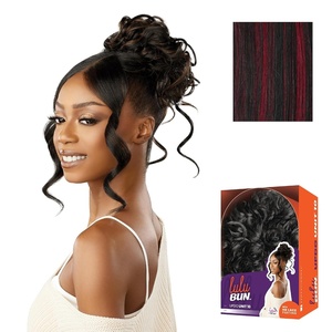 image:imageSensationnel Lulu Bun Updo HairextensionsUnit 101 JETBLACKF1BBG