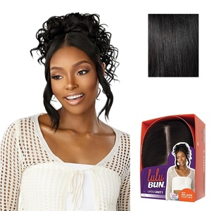 image:imageSensationnel Lulu Bun Updo HairextensionsUnit 11 JETBLACK1 JETBLACK