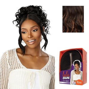 image:imageSensationnel Lulu Bun Updo HairextensionsUnit 11 JETBLACKF1B30
