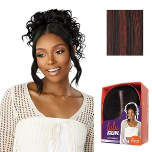 image:imageSensationnel Lulu Bun Updo HairextensionsUnit 11 JETBLACKF1B350