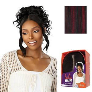 image:imageSensationnel Lulu Bun Updo HairextensionsUnit 11 JETBLACKF1BBG